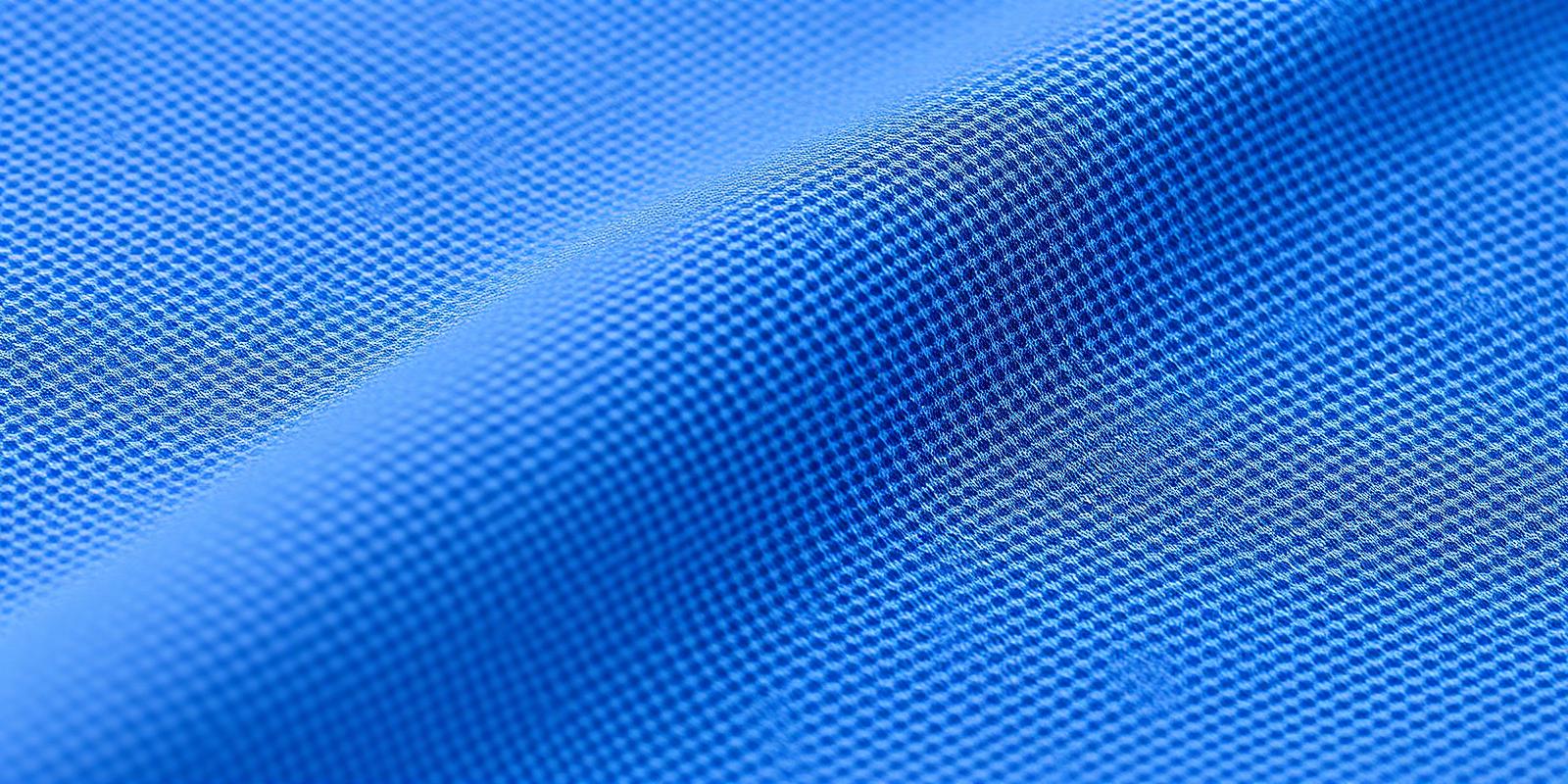 Close-up of premium pique polo fabric