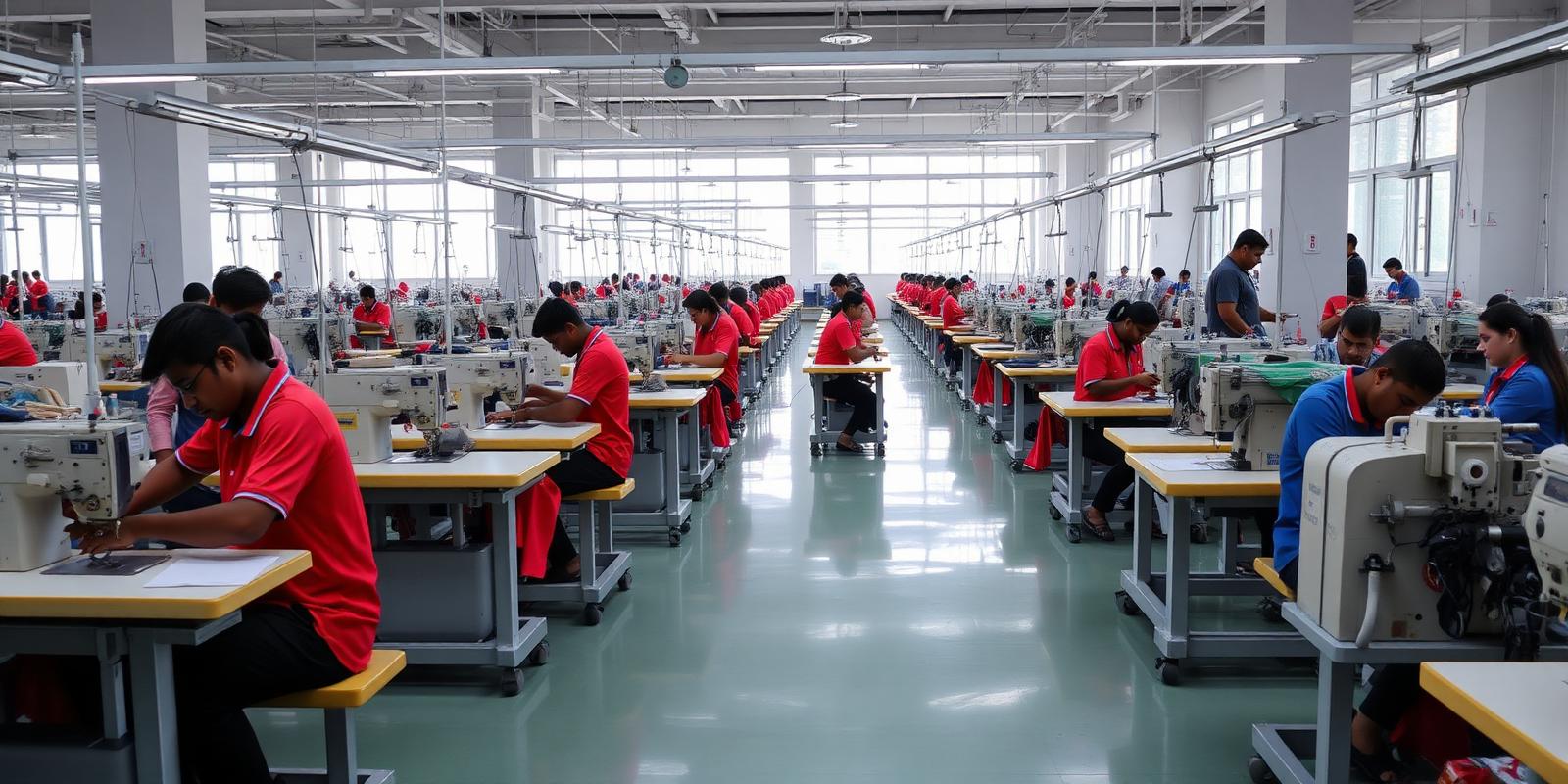 Mezzo Clothing apparel factory floor