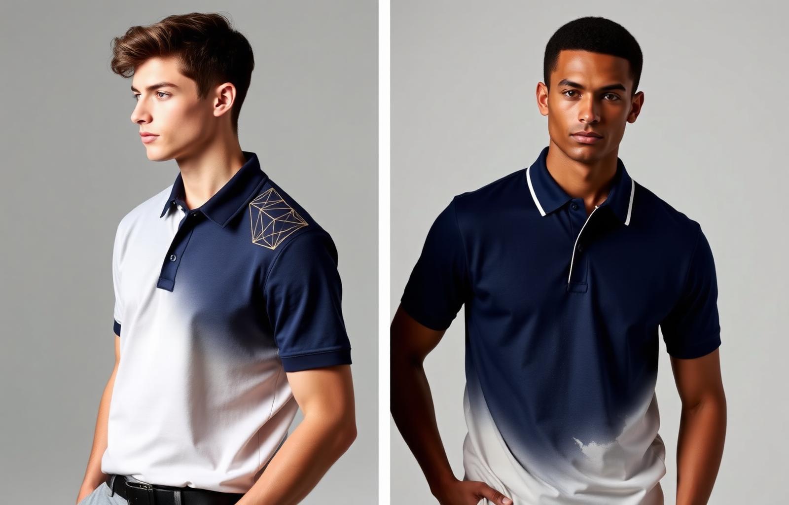 Custom Mezzo polo t-shirts